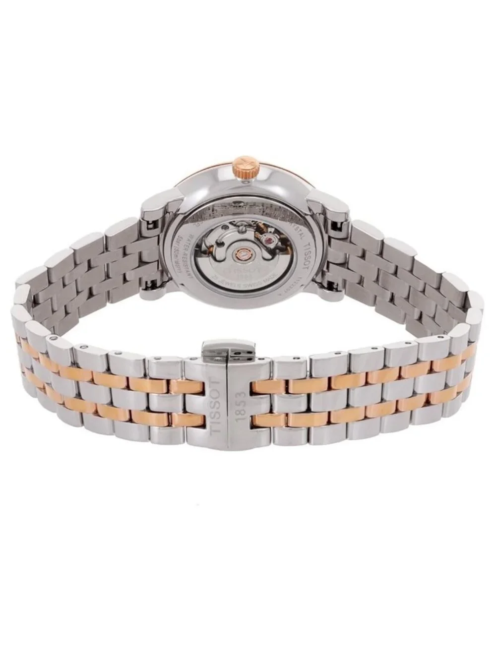NWT Tissot Carson Automatic Silver Dial Two-tone Ladies Watch